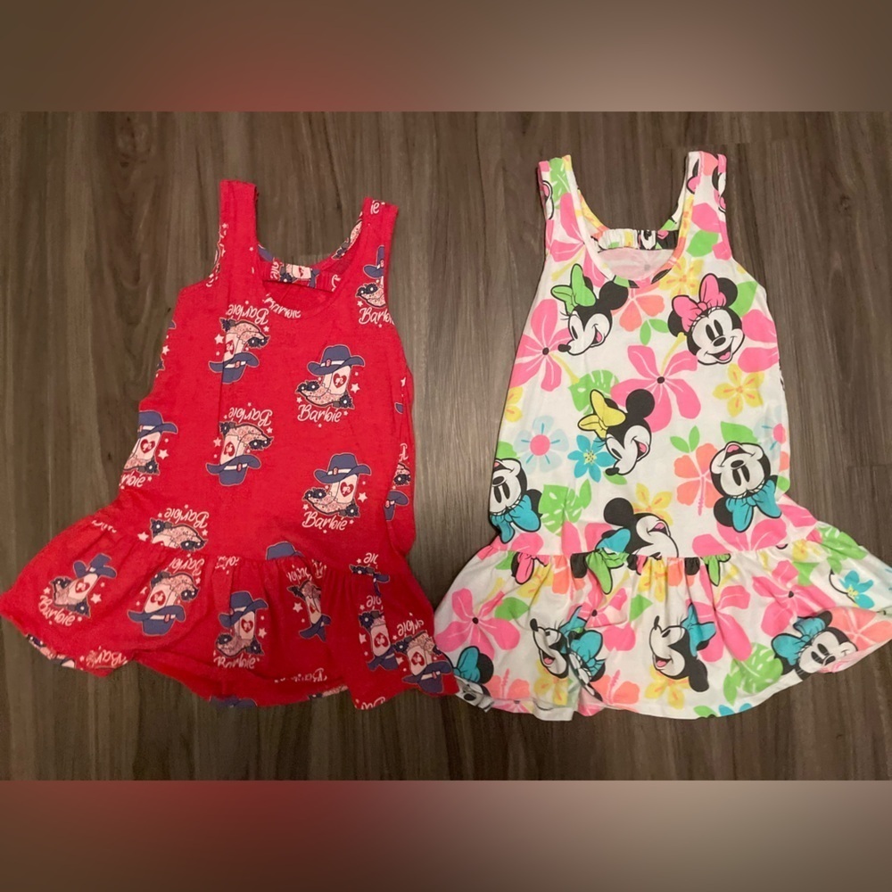 Disney Red and Floral Minnie Mouse Dresses size 6/6X - Picture 3 of 4